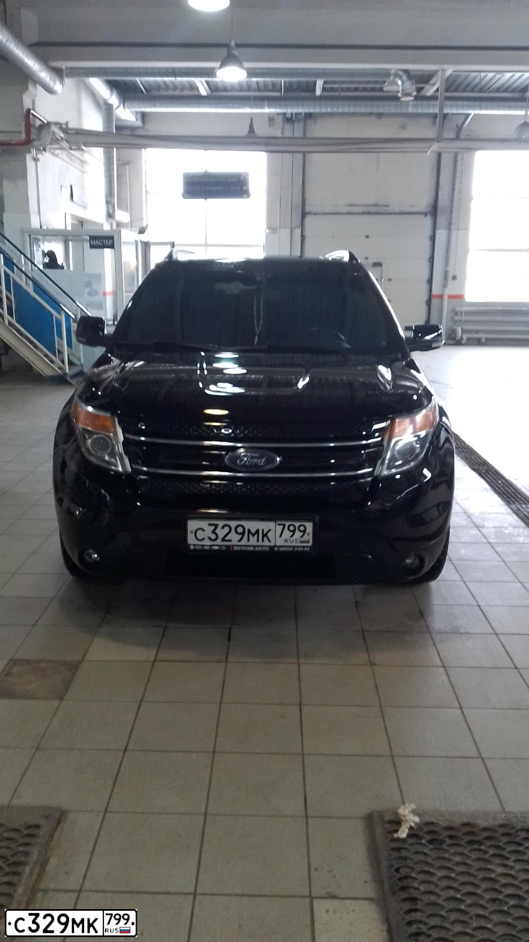 Фото автомобиля FORD EXPLORER, 2011 — госномер К993МА790. Цвет: ЧЕРНЫЙ