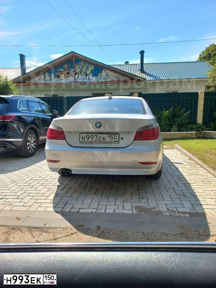 Фото автомобиля BMW SERIE 5, 2003 — госномер М559МА159. Цвет: СЕРЕБРИСТЫЙ