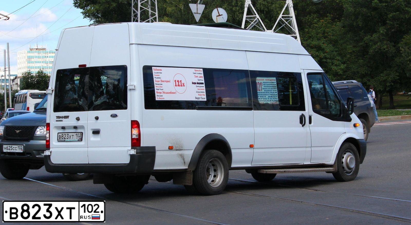 Фото автомобиля FORD TRANSIT, 2013 — госномер В823ХТ102. Цвет: Белый