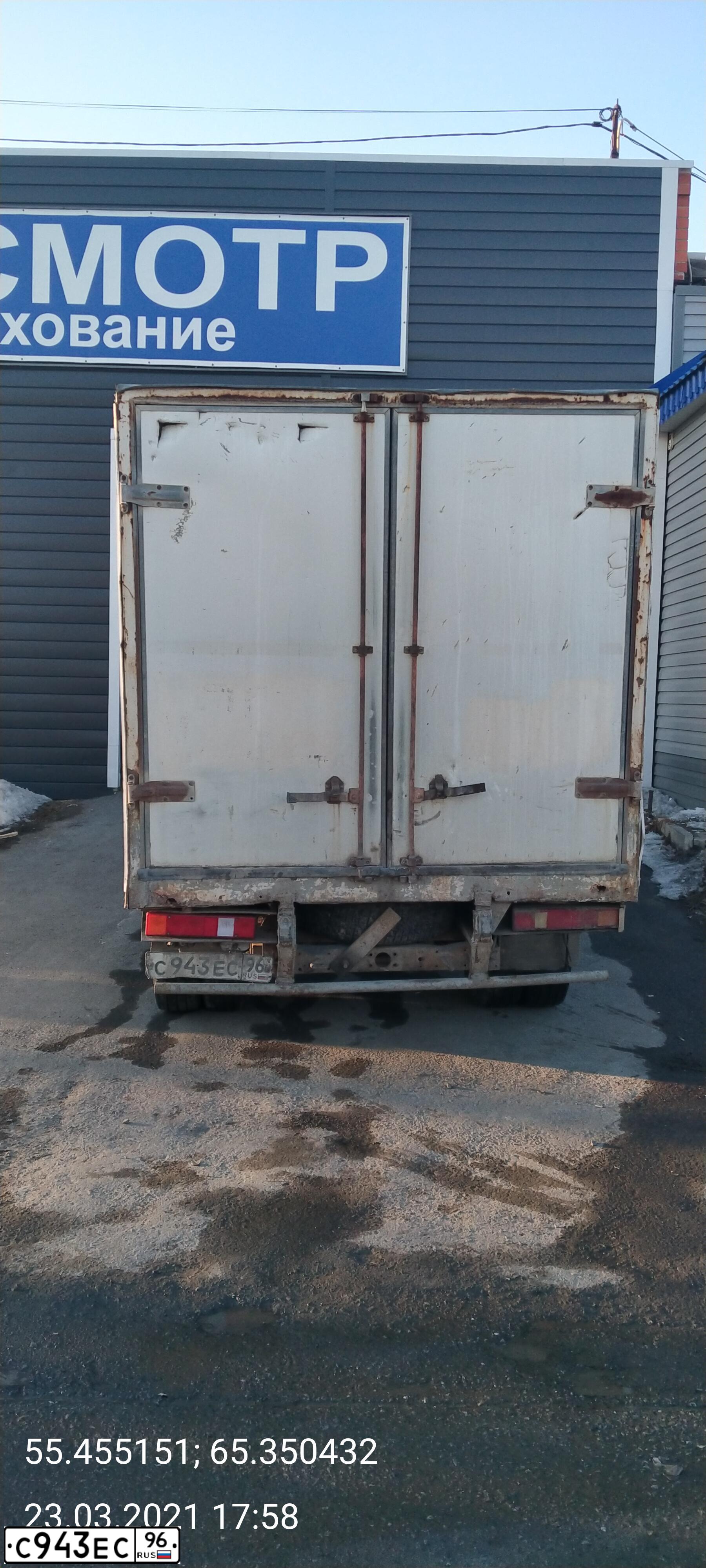 Фото автомобиля GAZ 3302 EL, 2003 — госномер Н947МС45. Цвет: Белый