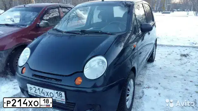 Фото автомобиля DAEWOO MATIZ, 2007 — госномер К023АУ18. Цвет: ТЕМНО-СИНИЙ