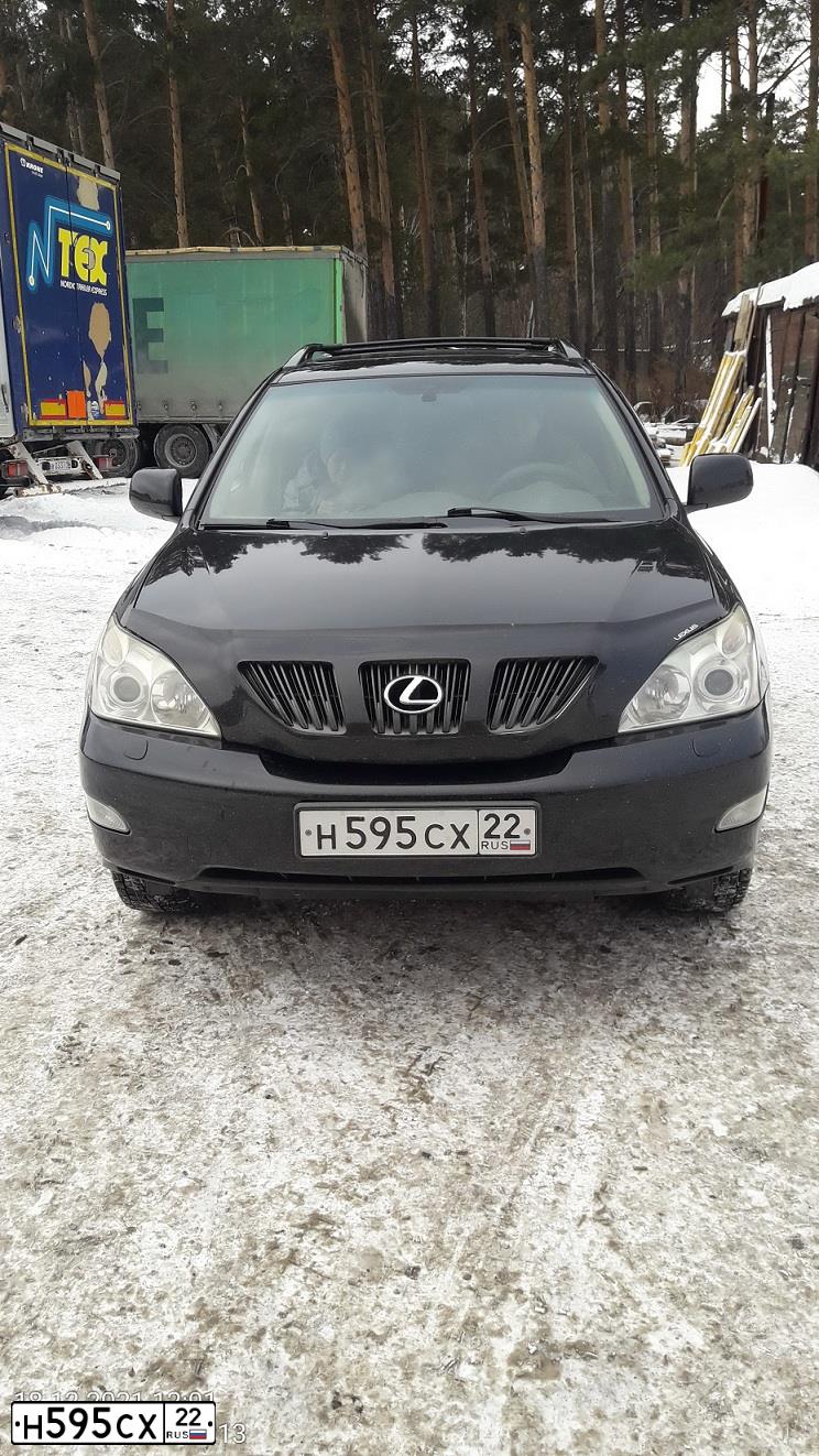 Фото автомобиля LEXUS RX, 2004 — госномер Н595СХ22. Цвет: ЧЕРНЫЙ