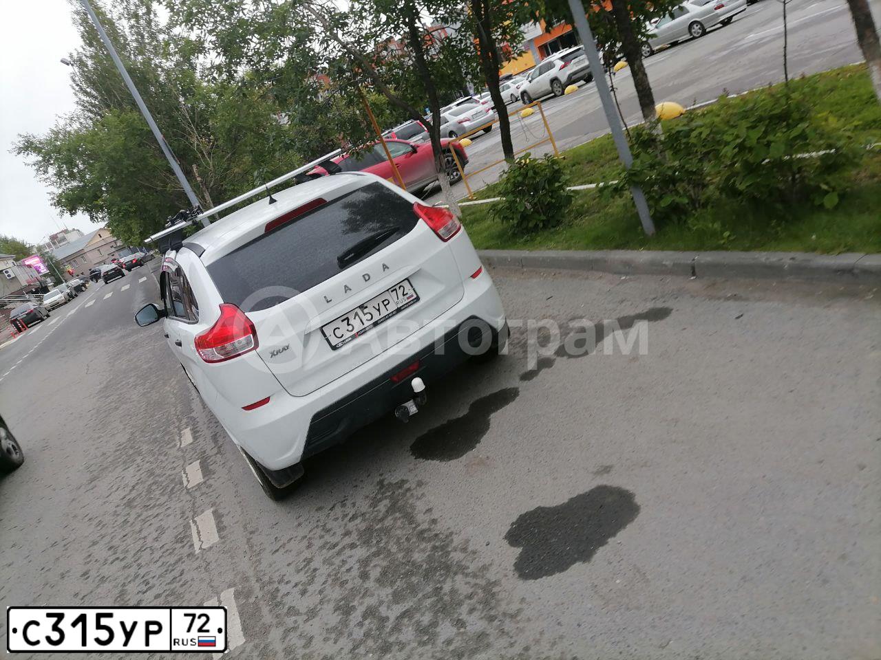 Фото автомобиля LADA XRAY, 2019 — госномер С315УР72. Цвет: БЕЛЫЙ