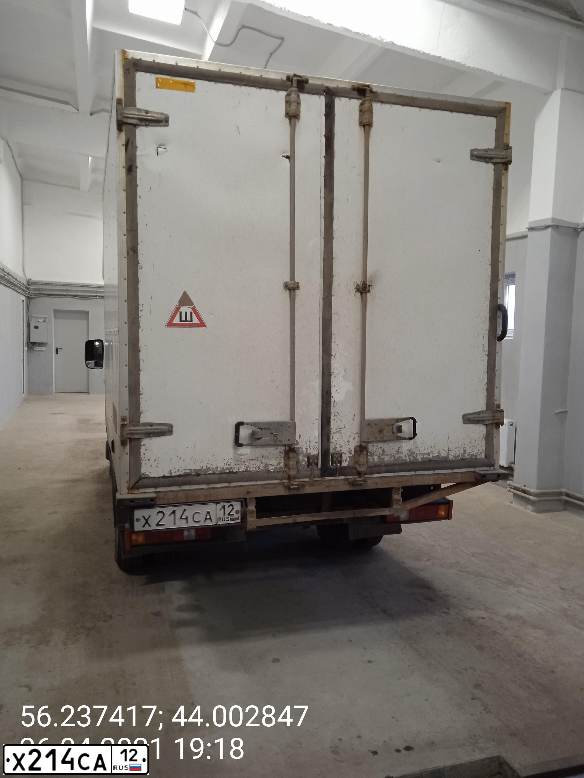 Фото автомобиля GAZ Z 3302 GAZEL, 2007 — госномер Х214СА12. Цвет: Белый