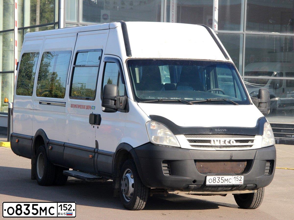 Фото автомобиля IVECO DAILY, 2007 — госномер О835МС152. Цвет: Белый
