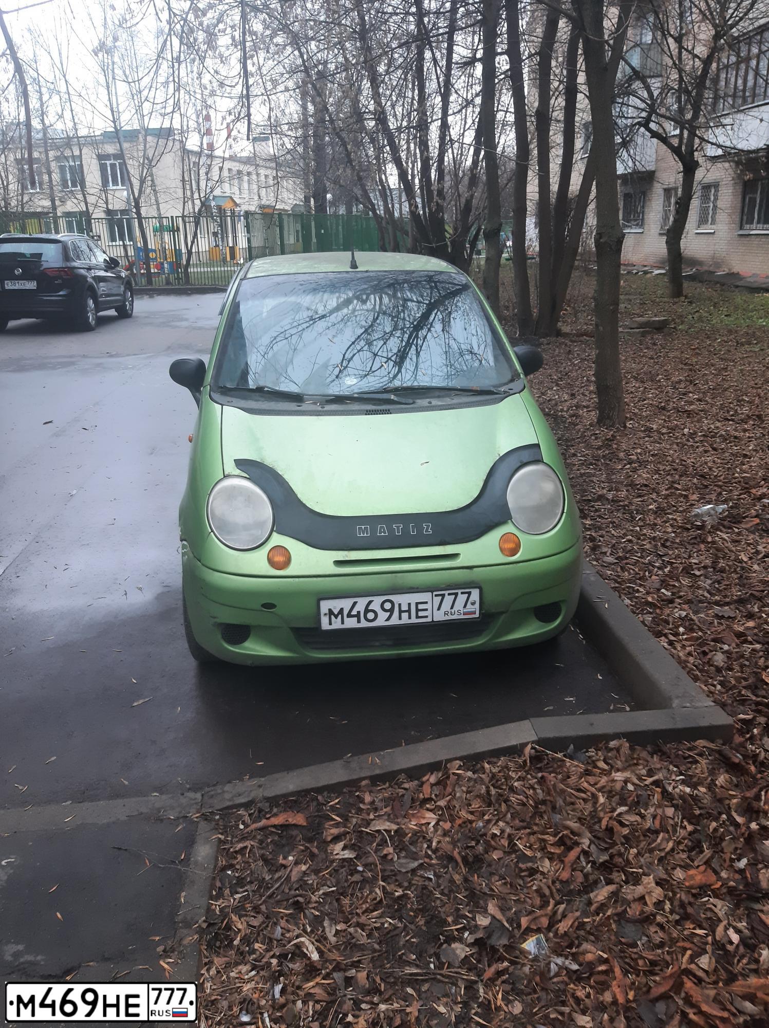 Фото автомобиля DAEWOO MATIZ, 2004 — госномер Т514ТА750. Цвет: ЗЕЛЕНЫЙ