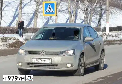 Фото автомобиля VOLKSWAGEN TIGUAN, 2019 — госномер Т979УМ71. Цвет: БЕЖЕВЫЙ