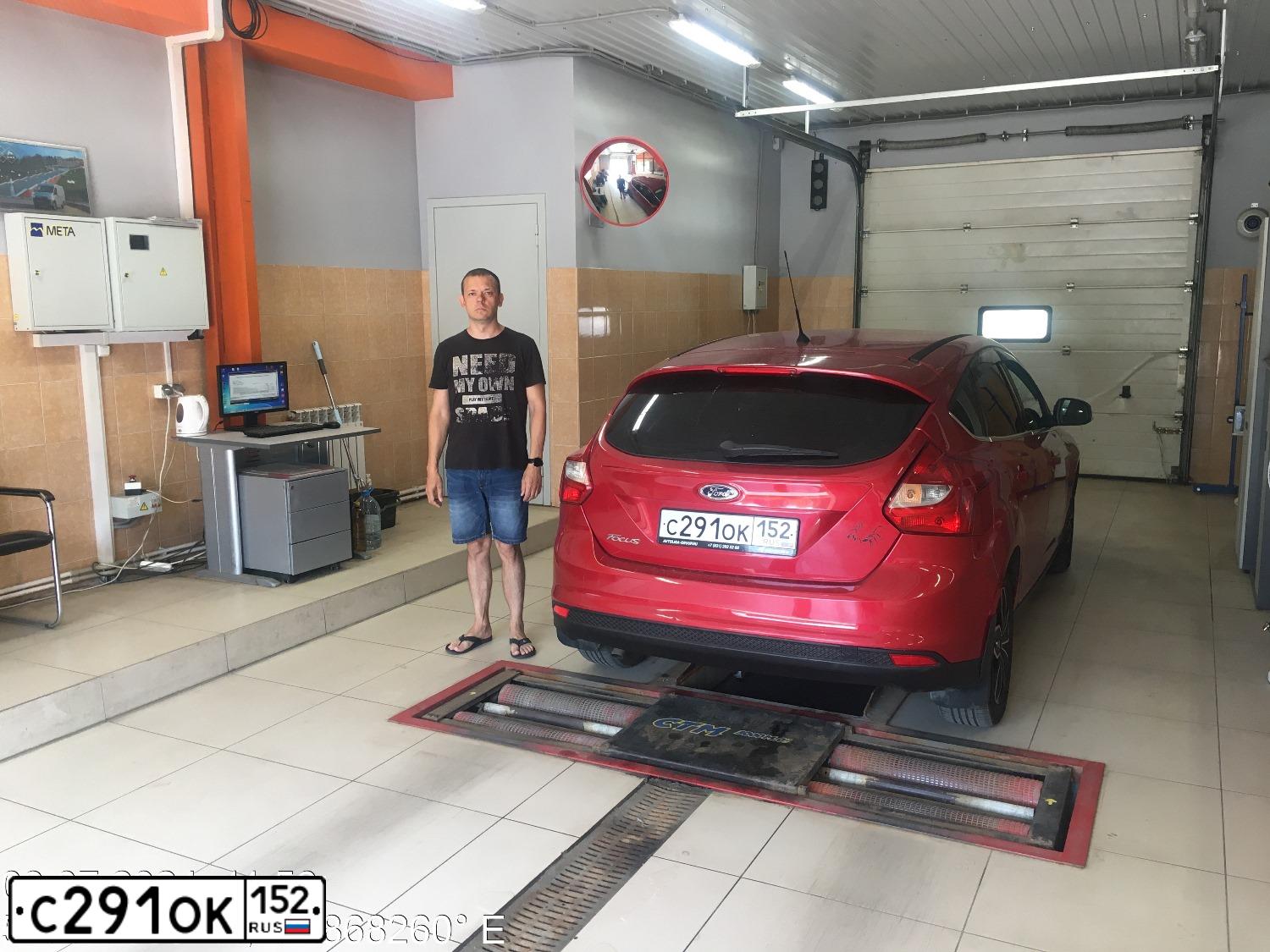 Фото автомобиля FORD FOCUS, 2013 — госномер С291ОК152. Цвет: КРАСНЫЙ