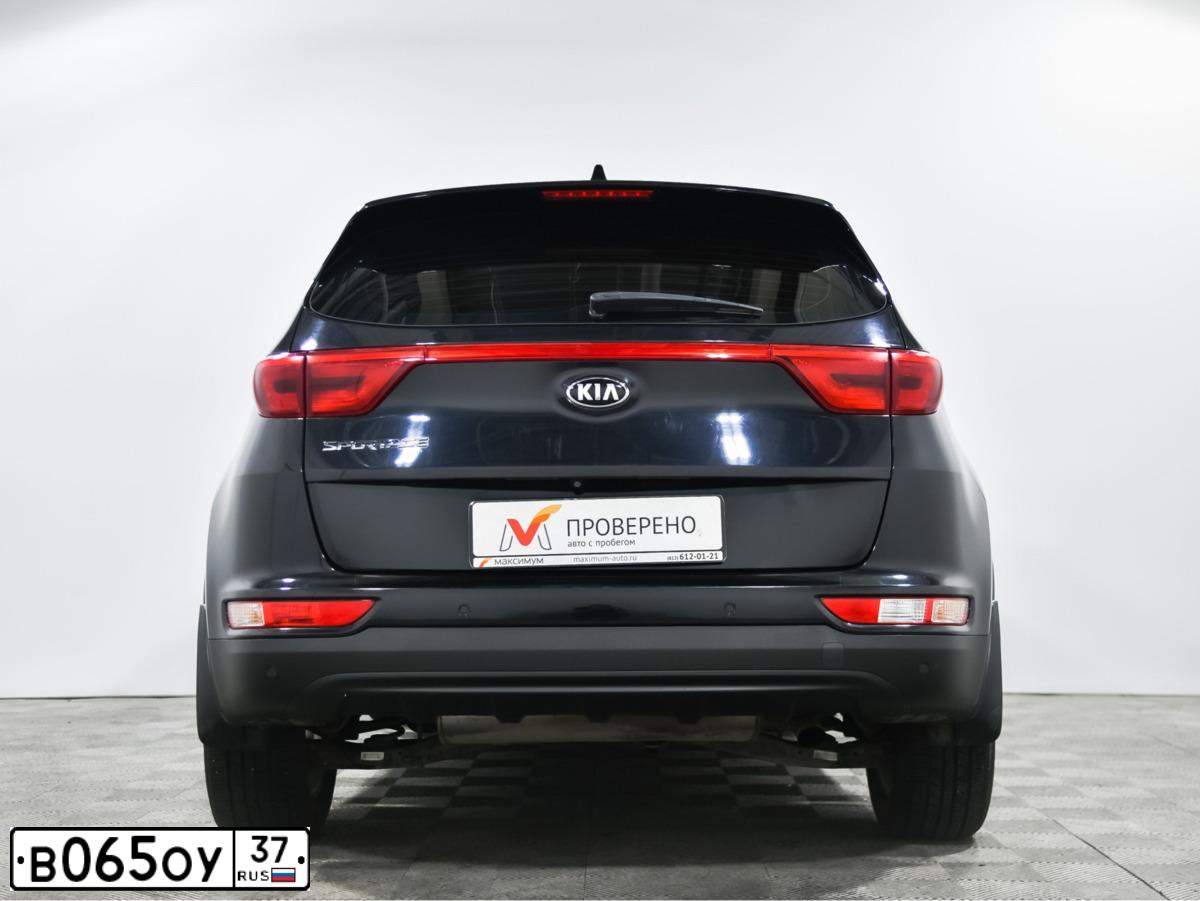 Фото автомобиля KIA SPORTAGE, 2018 — госномер В065ОУ37. Цвет: ЧЕРНЫЙ