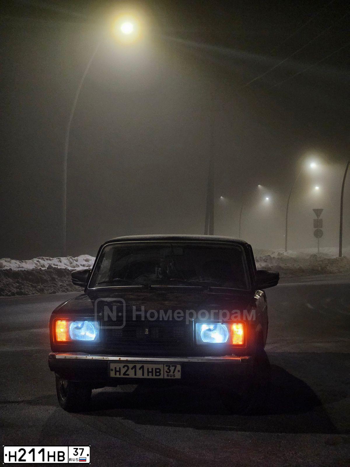 Фото автомобиля LADA 2107, 2008 — госномер В012ХВ37. Цвет: БАКЛАЖАН