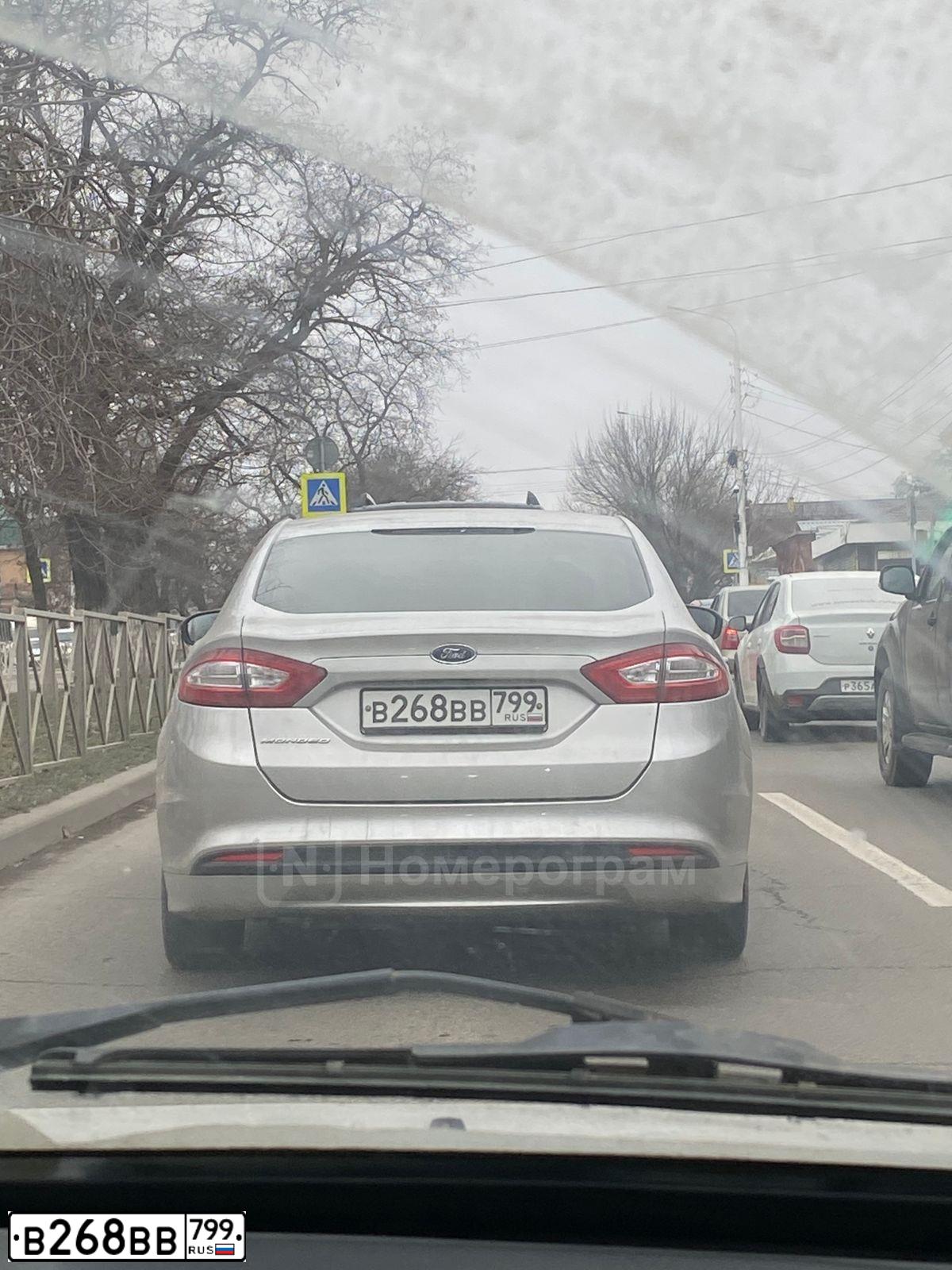 Фото автомобиля FORD MONDEO, 2016 — госномер В268ВВ799