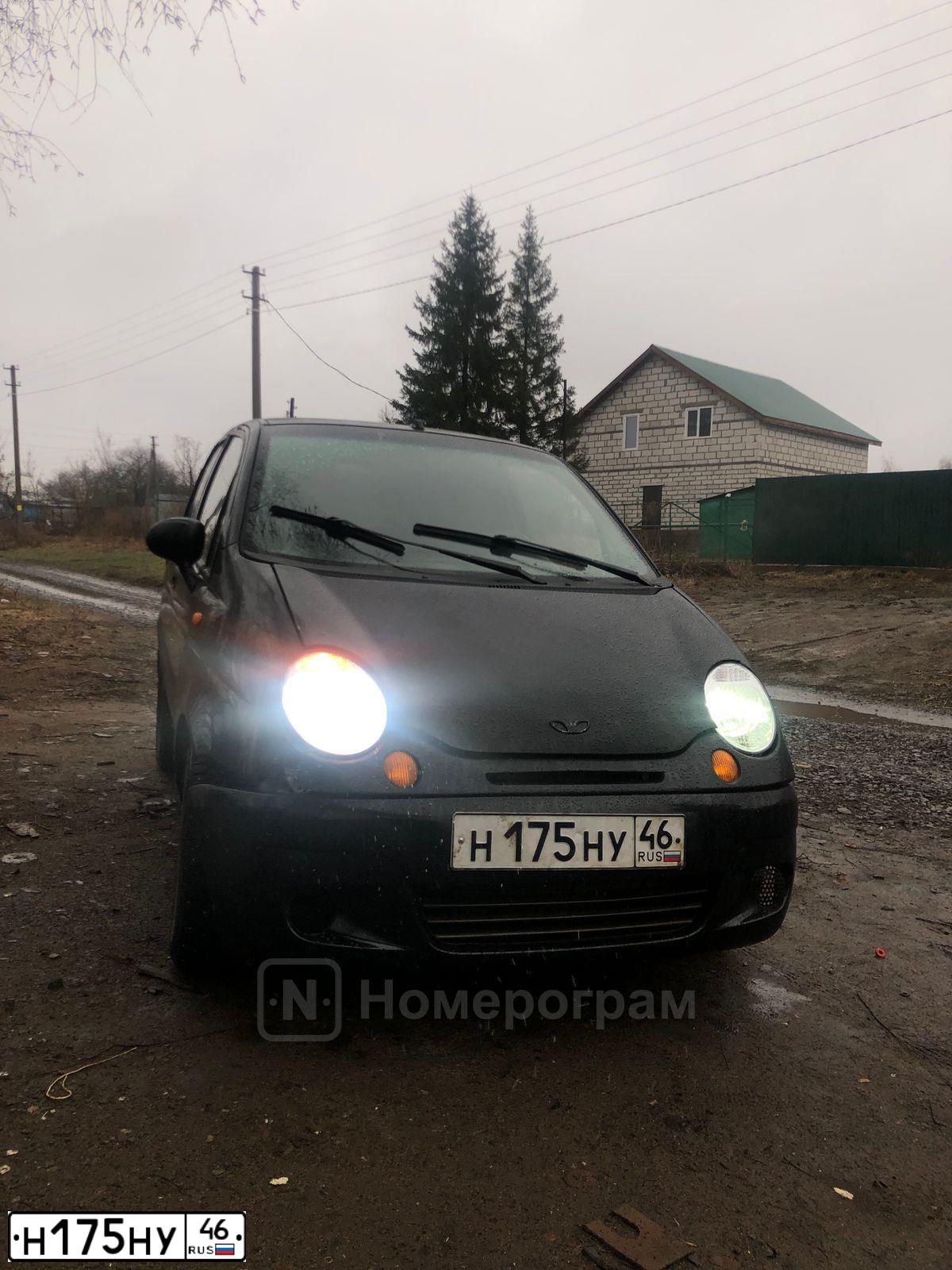 Фото автомобиля DAEWOO MATIZ, 2008 — госномер Н175НУ46. Цвет: КОРАЛЛОВО-ЧЕРНЫЙ