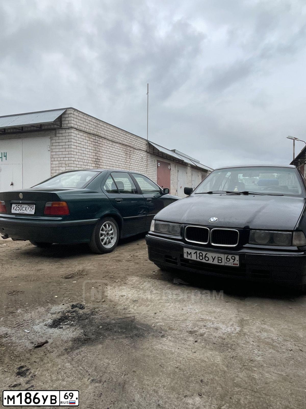 Фото автомобиля BMW SERIE 3, 1991 — госномер М186УВ69. Цвет: ЧЕРНЫЙ