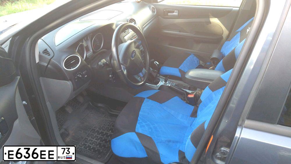 Фото автомобиля FORD FOCUS, 2011 — госномер Е636ЕЕ73. Цвет: ТЕМНО-СЕРЫЙ