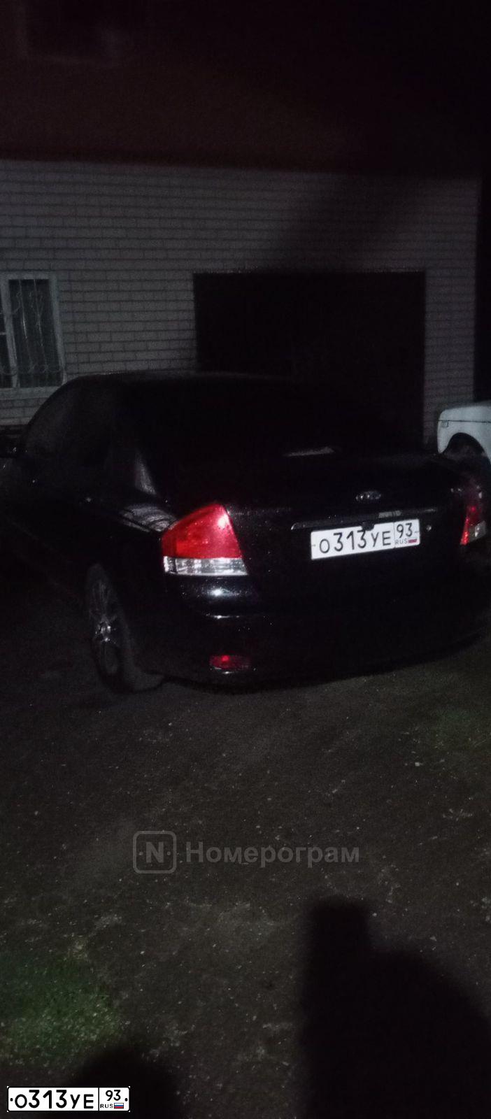 Фото автомобиля KIA CERATO, 2007 — госномер О313УЕ93. Цвет: ЧЕРНЫЙ
