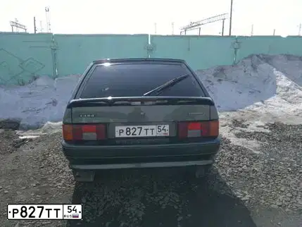 Фото автомобиля LADA 2114 SAMARA, 2009 — госномер Р827ТТ54. Цвет: СЕРО-СИНЕ-ЗЕЛЕНЫЙ