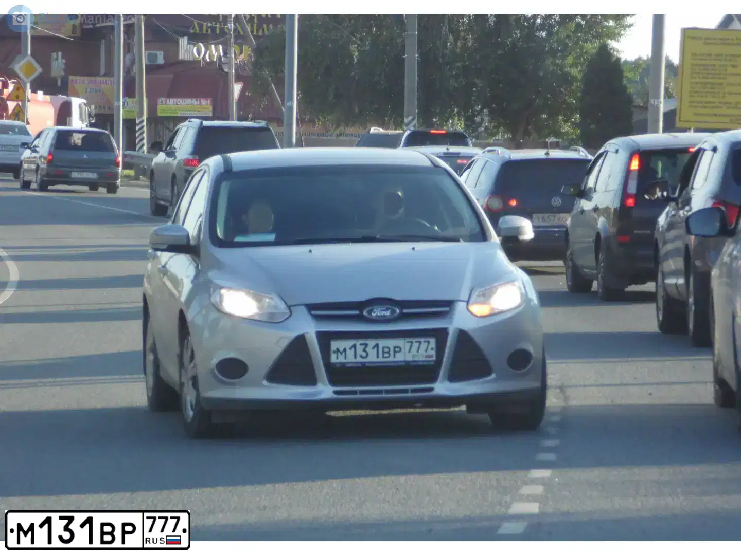Фото автомобиля FORD FOCUS, 2013 — госномер М504АН193. Цвет: Серебристый
