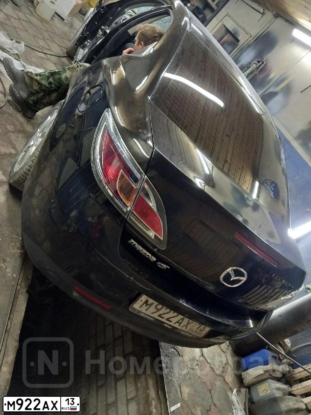 Фото автомобиля MAZDA 6, 2011 — госномер К568УО763. Цвет: ЧЕРНЫЙ