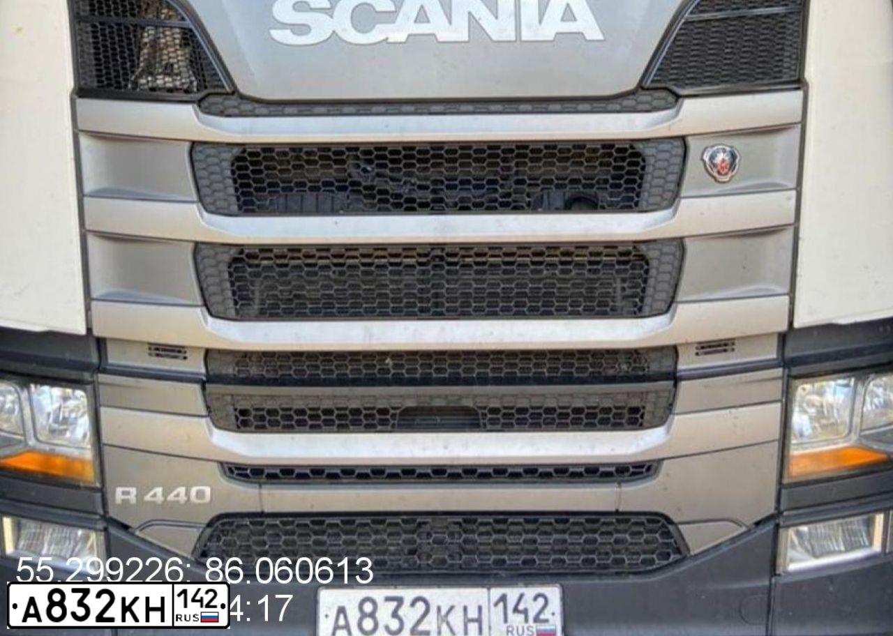 Фото автомобиля SCANIA R440, 2019 — госномер Р780ВХ70. Цвет: Белый