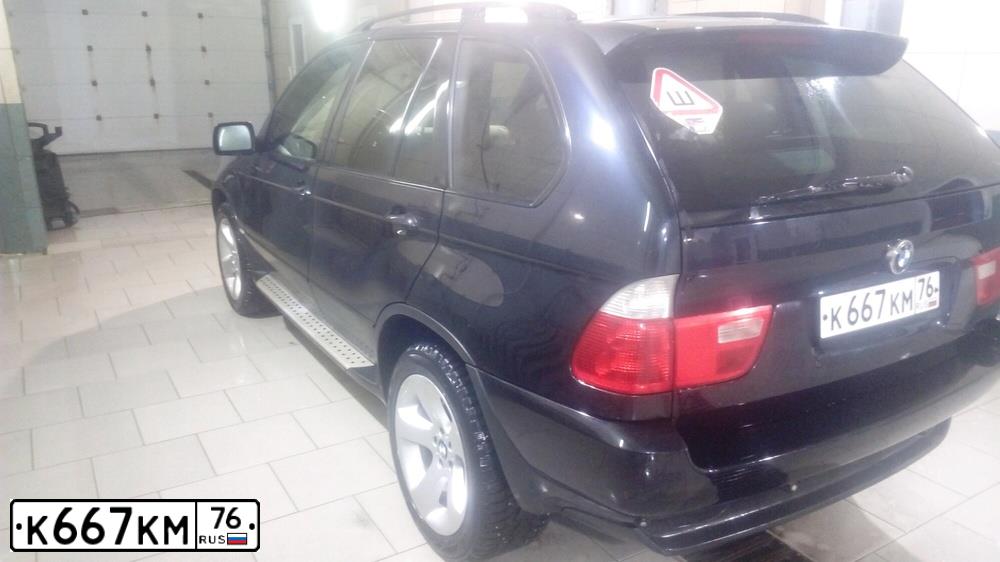 Фото автомобиля BMW X5, 2006 — госномер К667КМ76. Цвет: ЧЕРНЫЙ