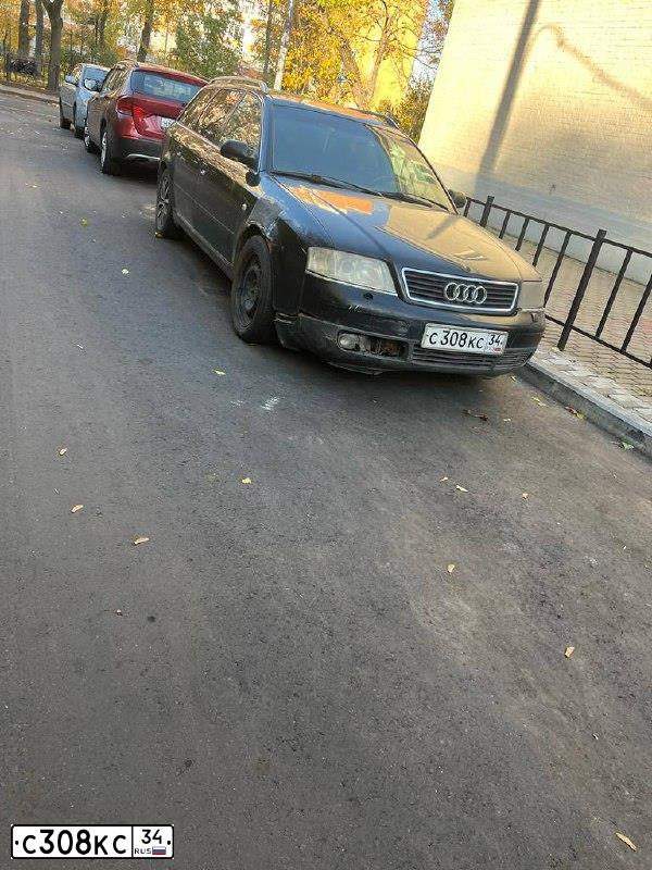 Фото автомобиля AUDI A6, 2000 — госномер С308КС34. Цвет: ЧЕРНЫЙ