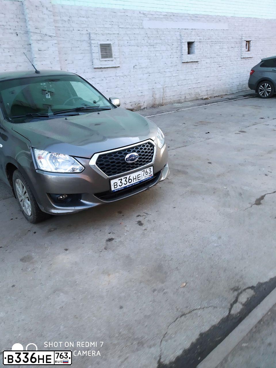 Фото автомобиля DATSUN ON-DO, 2019 — госномер М467ТТ73. Цвет: СЕРЫЙ