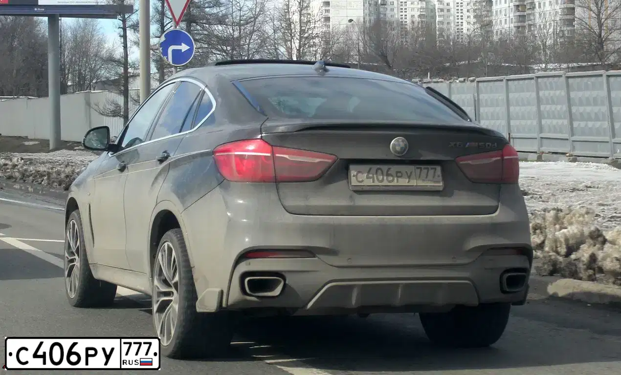 Фото автомобиля BMW X6, 2016 — госномер С363ЕН40. Цвет: ЧЕРНЫЙ