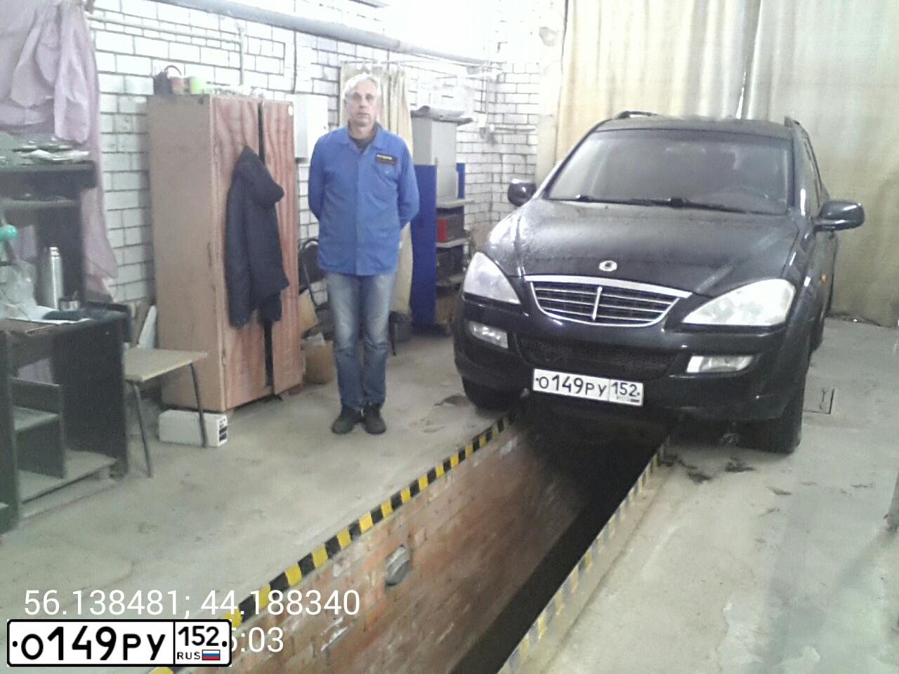 Фото автомобиля SSANGYONG KYRON, 2007 — госномер О149РУ152. Цвет: ЧЕРНЫЙ МЕТАЛЛИК