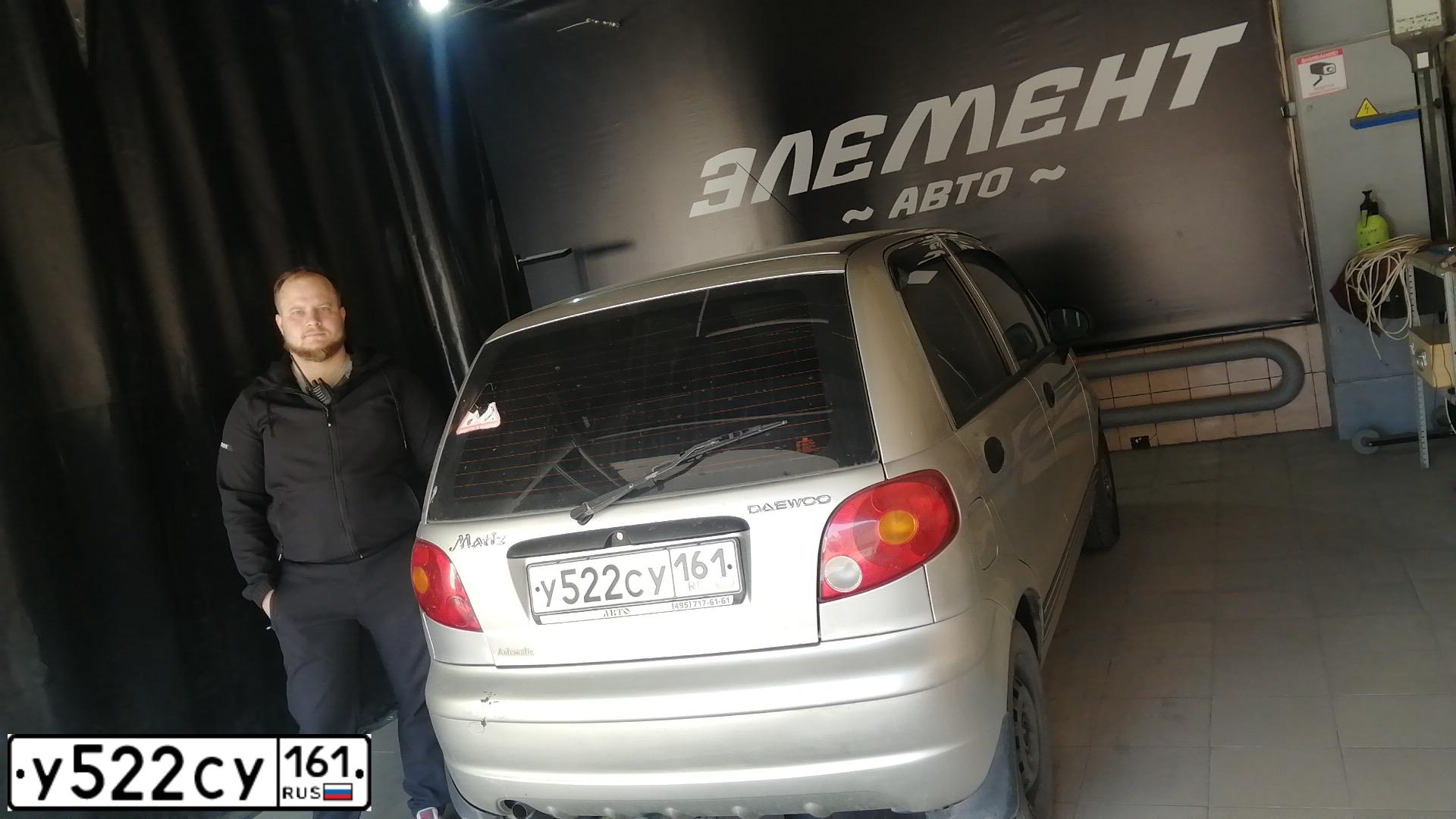 Фото автомобиля DAEWOO O MATIZ, 2006 — госномер У522СУ161. Цвет: БЕЛЫЙ СЕРЕБРИСТЫЙ