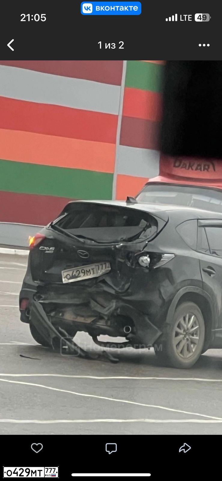 Фото автомобиля MAZDA CX-5, 2014 — госномер О429МТ777. Цвет: ЧЕРНЫЙ