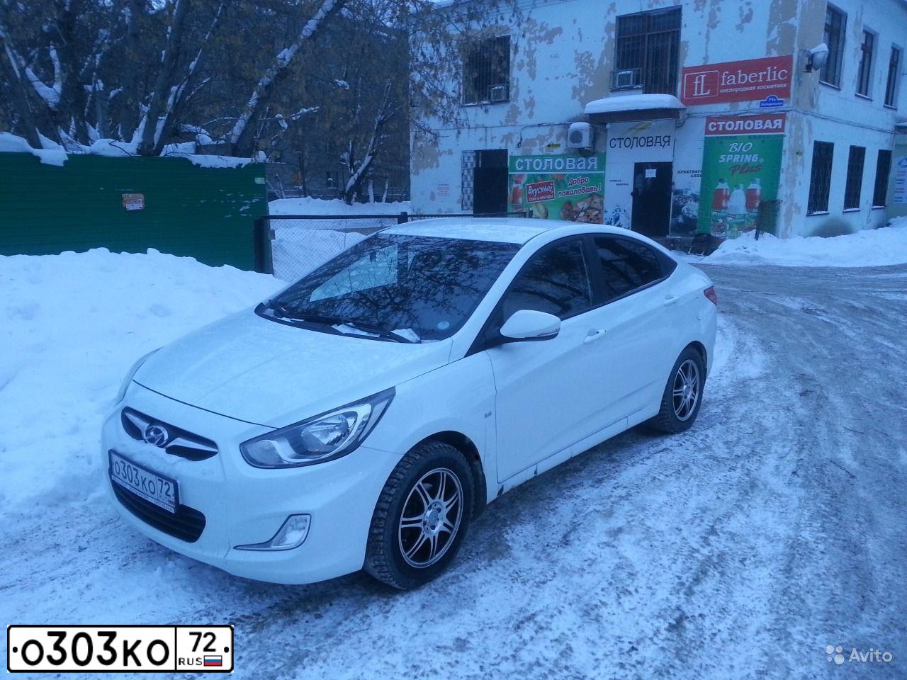 Фото автомобиля HYUNDAI SOLARIS, 2011 — госномер С782МХ72. Цвет: Белый