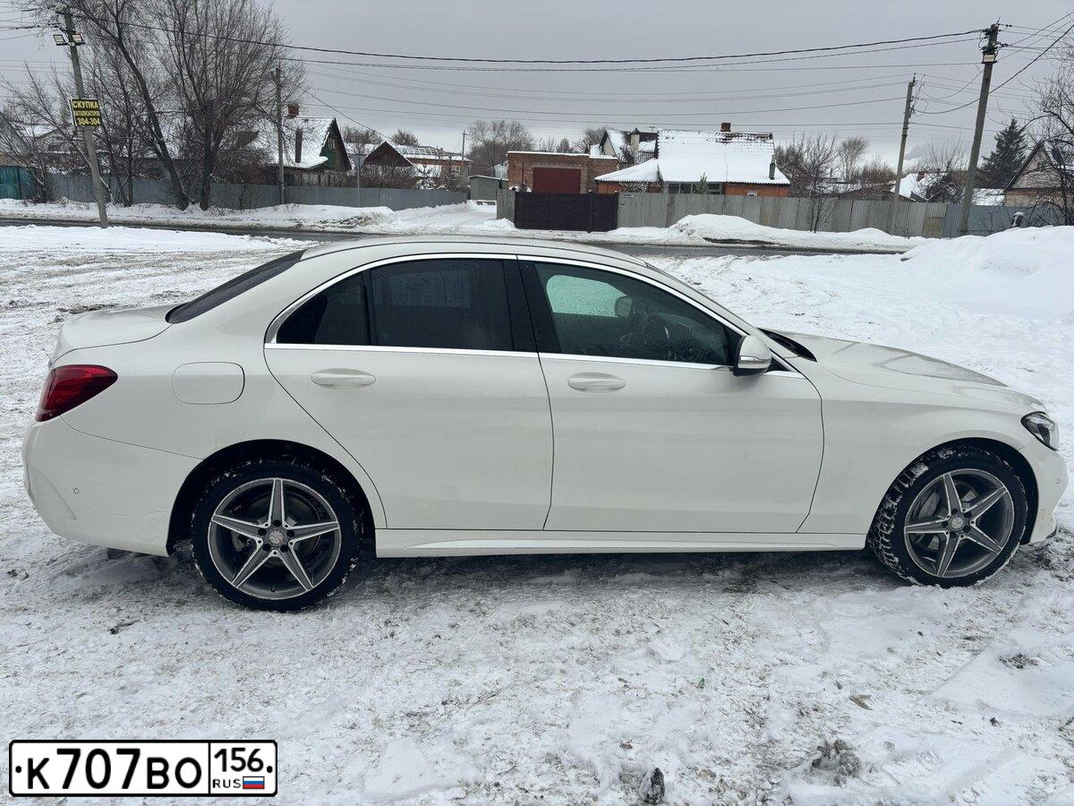 Фото автомобиля MERCEDES C-KLASSE, 2014 — госномер К707ВО156. Цвет: Белый