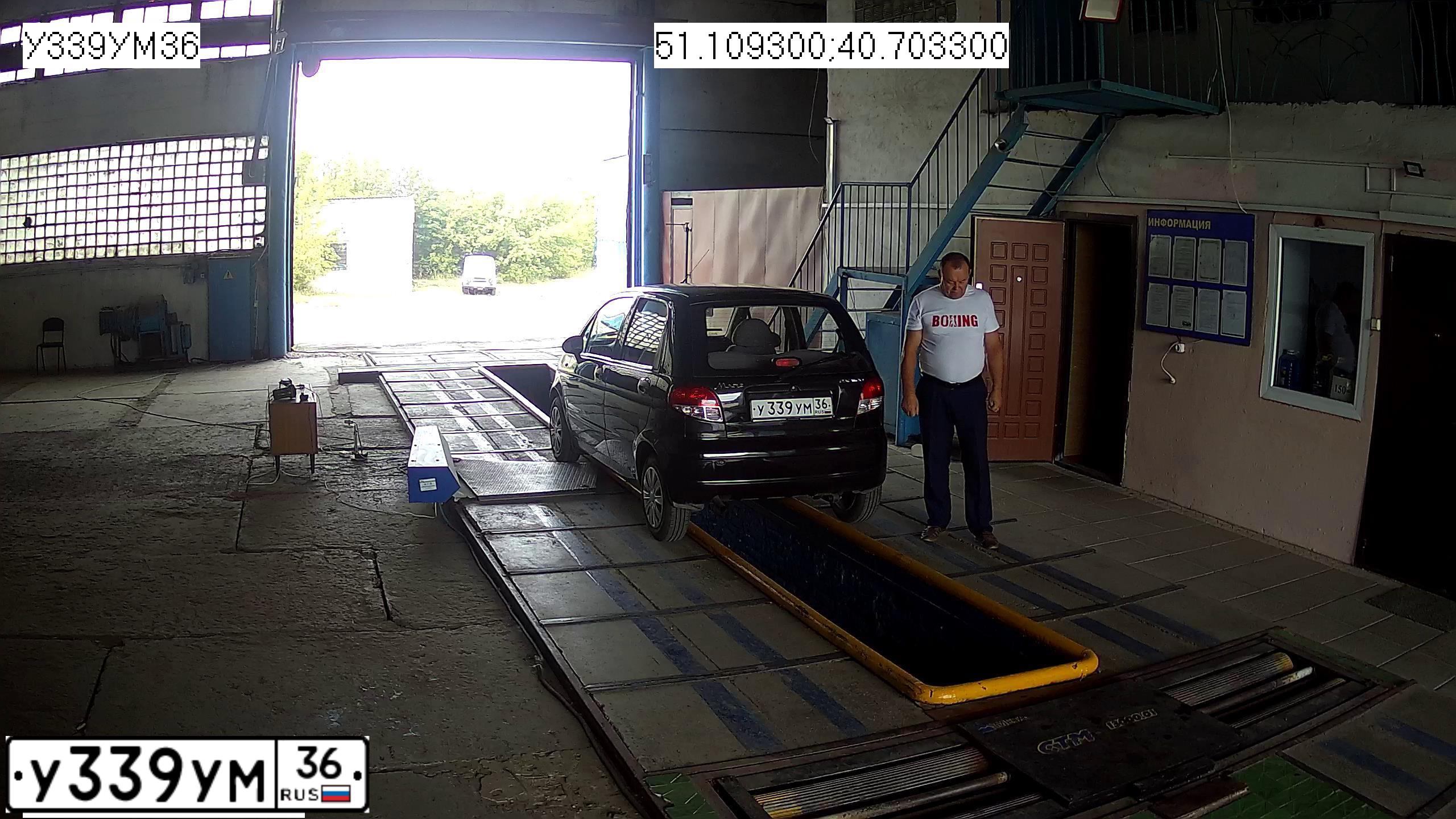 Фото автомобиля DAEWOO MATIZ, 2012 — госномер У339УМ36. Цвет: БЛЕДНО-ЧЕРНЫЙ