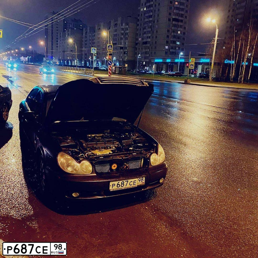 Фото автомобиля TAGAZ SONATA, 2008 — госномер У352ВУ44. Цвет: ЧЕРНЫЙ