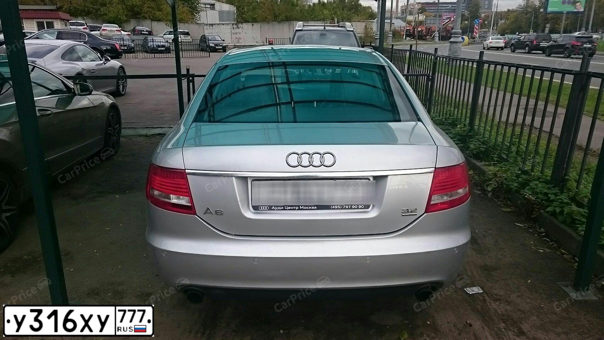 Фото автомобиля AUDI A6, 2007 — госномер Е189УО60. Цвет: Серебристый