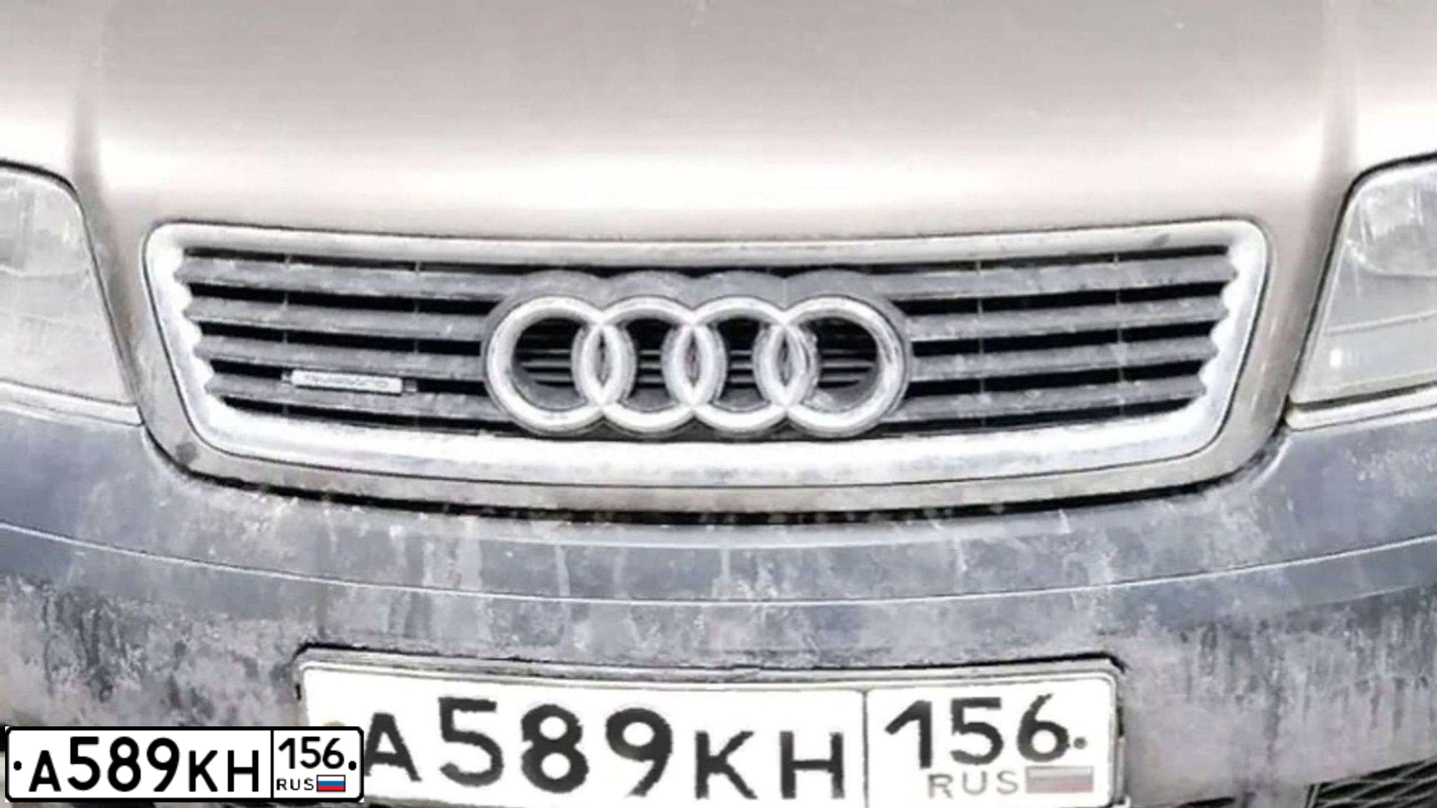 Фото автомобиля AUDI A6, 2002 — госномер А589КН156. Цвет: Коричневый