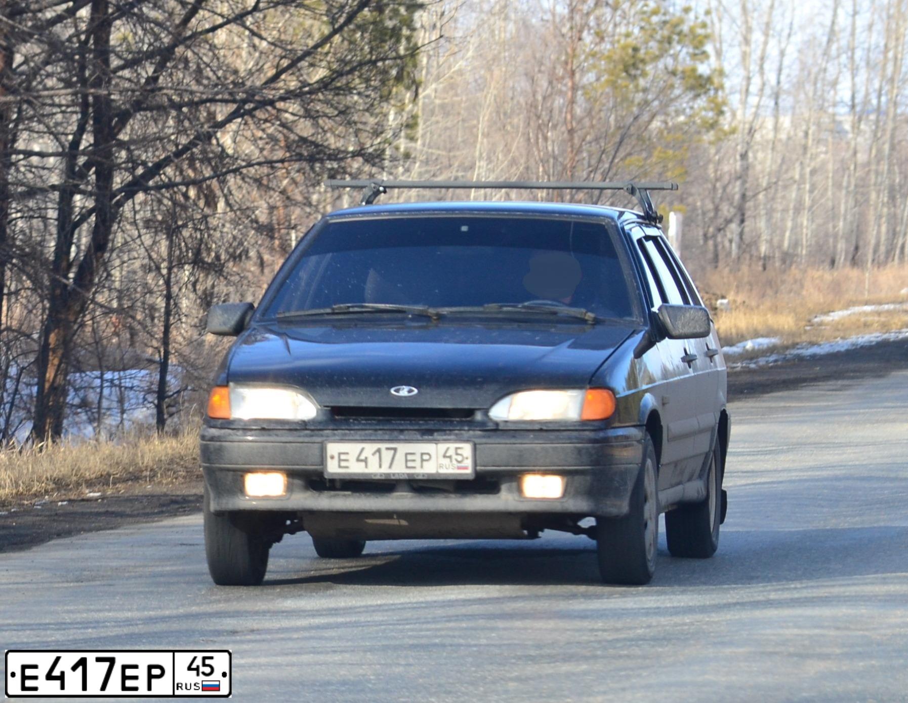 Фото автомобиля LADA 2115 SAMARA, 2009 — госномер Е417ЕР45. Цвет: ТЕМНО-ЗЕЛЕНЫЙ