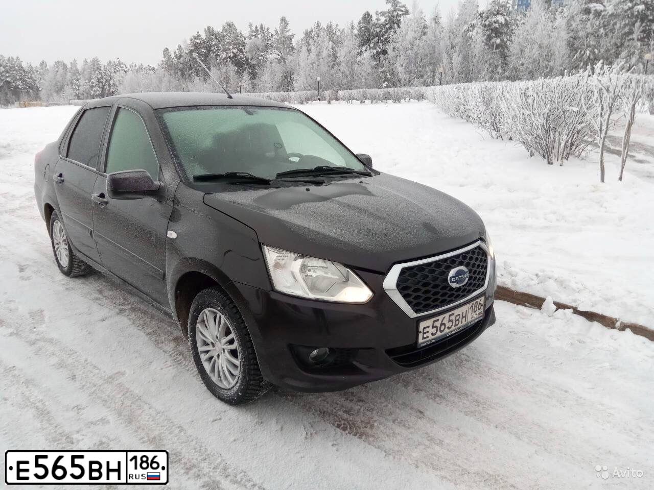 Фото автомобиля DATSUN ON-DO, 2015 — госномер Е565ВН186. Цвет: Коричневый