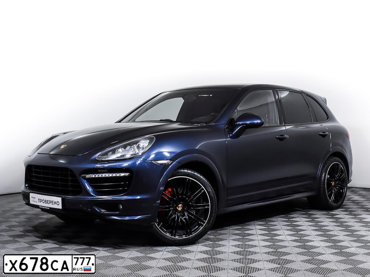 Фото автомобиля PORSCHE CAYENNE, 2013 — госномер Х678СА777. Цвет: синий