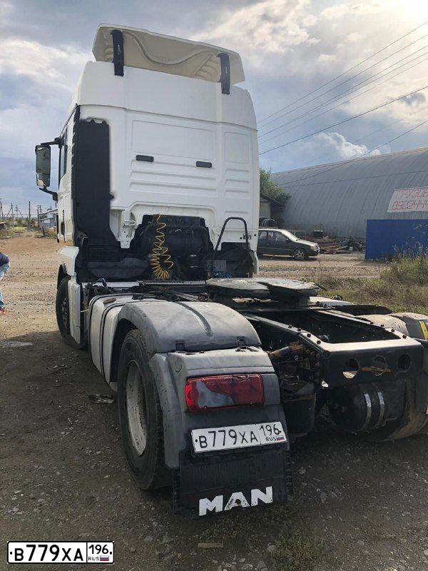 Фото автомобиля MAN TGX 18.XXX /4X2/, 2009 — госномер У515АТ71. Цвет: Белый