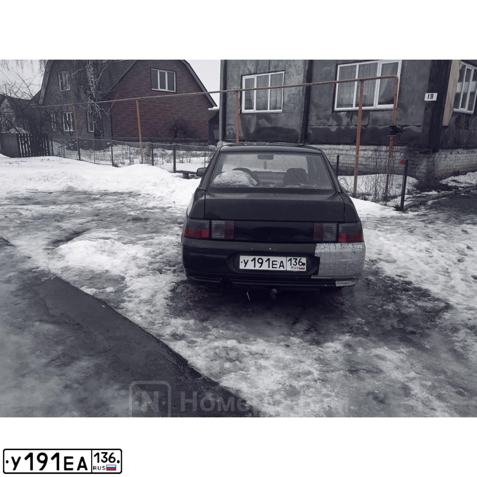 Фото автомобиля LADA 2110 LADA, 1998 — госномер У191ЕА136. Цвет: СЕРЕБРИСТО-ЧЕРНЫЙ