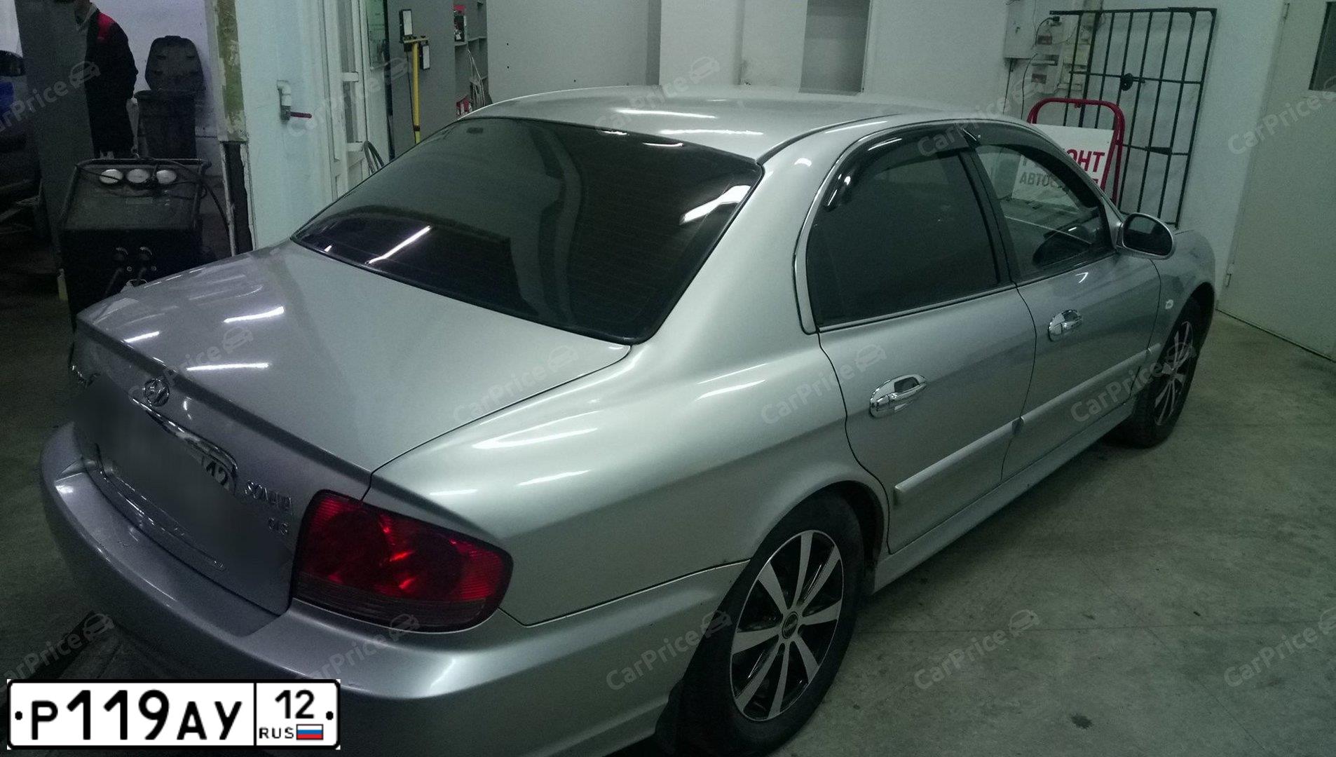 Фото автомобиля TAGAZ SONATA, 2004 — госномер Р119АУ12. Цвет: Серебристый