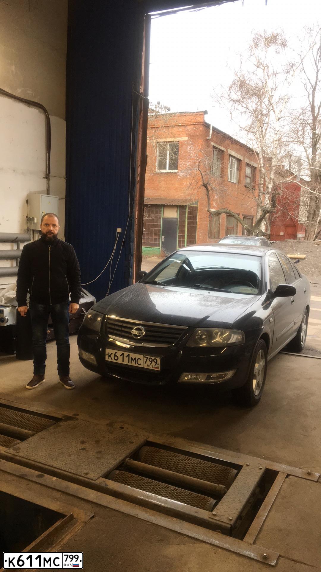 Фото автомобиля NISSAN ALMERA, 2008 — госномер К611МС799. Цвет: ЧЕРНЫЙ