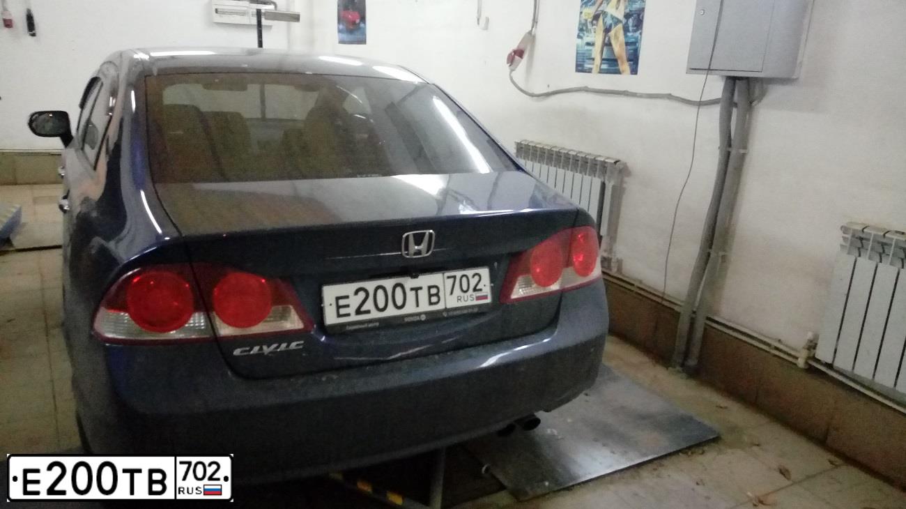 Фото автомобиля HONDA CIVIC, 2006 — госномер С204ВН58. Цвет: Темно-синий