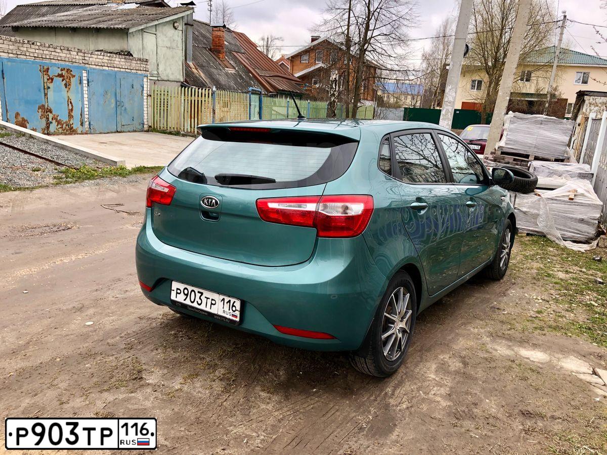 Фото автомобиля KIA RIO, 2012 — госномер К962СН35. Цвет: СВЕТЛО-ЗЕЛЕНЫЙ