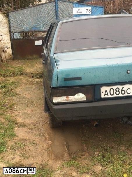 Фото автомобиля LADA 2109 SAMARA, 1996 — госномер А086СМ161. Цвет: ЗЕЛЕНЫЙ