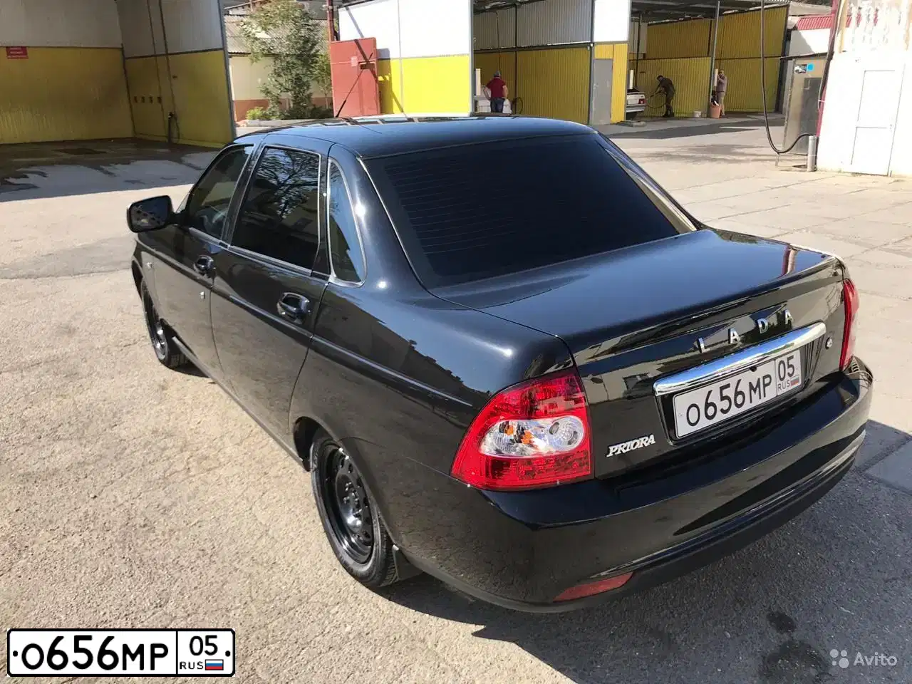 Фото автомобиля LADA 2170 PRIORA, 2018 — госномер А656ВУ05. Цвет: ЧЕРНЫЙ