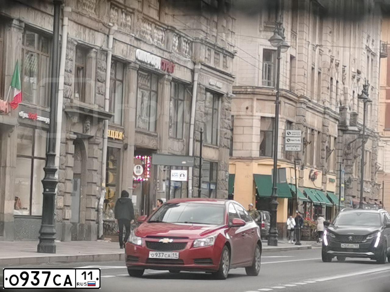 Фото автомобиля CHEVROLET CRUZE, 2011 — госномер А193СЕ83. Цвет: Красный