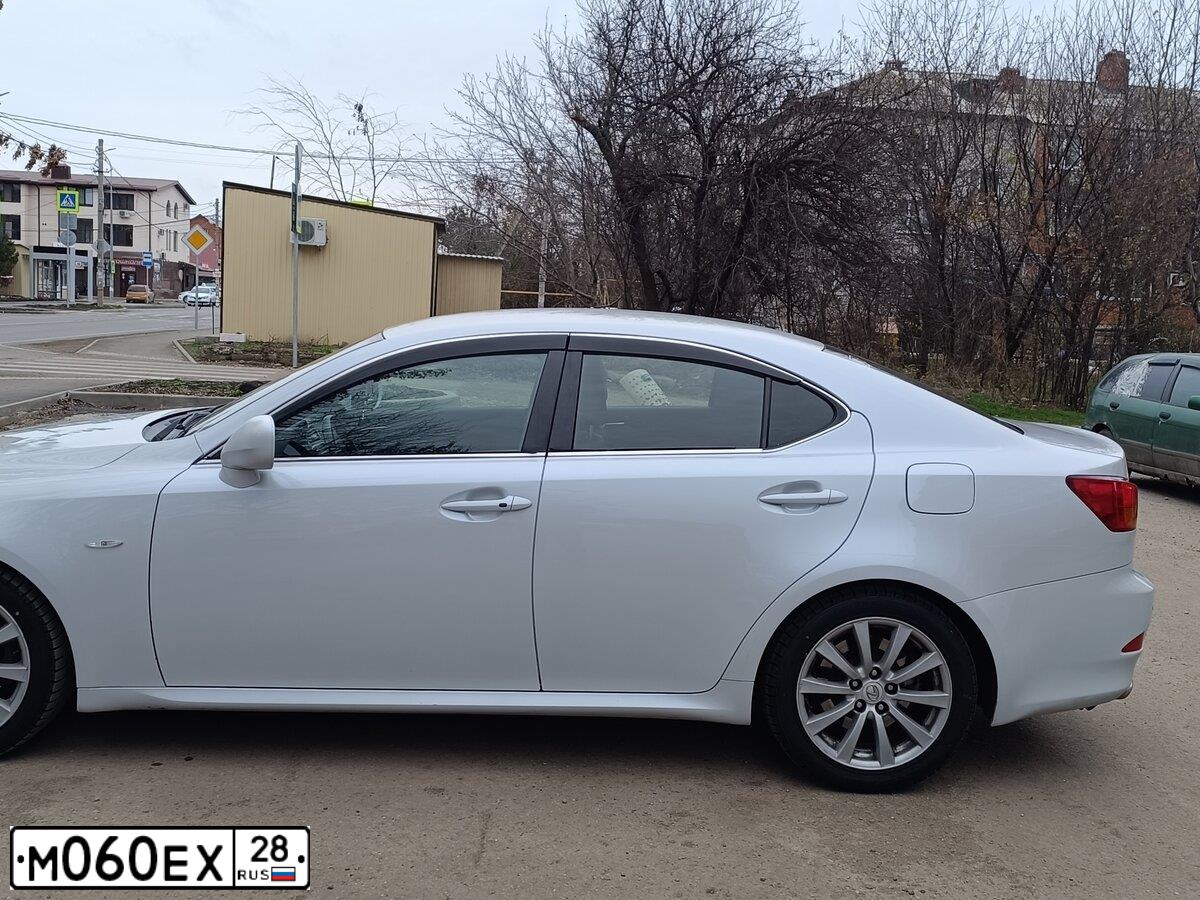 Фото автомобиля LEXUS IS, 2006 — госномер М060ЕХ28. Цвет: ЧЕРНЫЙ