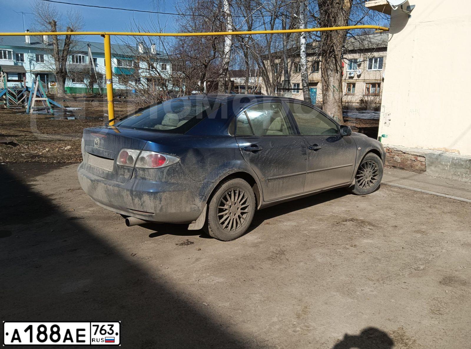 Фото автомобиля MAZDA 6, 2003 — госномер А188АЕ763. Цвет: СИНИЙ